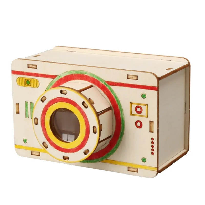 DIY Camera Model Science Experiment Kit Kids Handmade Assembly Toy  Students Optical Imaging Principle STEM Education