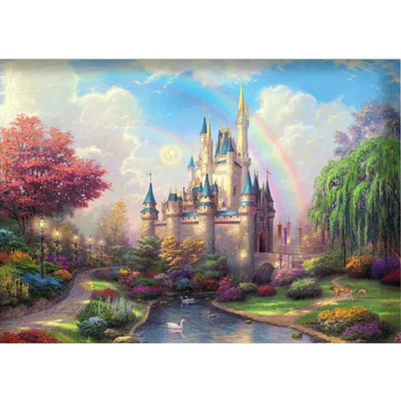 Adults Children 1000 Pieces Paper Intellectual Jigsaw Puzzles Cartoon Landscape Animal Kids Educational DIY Puzzle Game Toy Gift