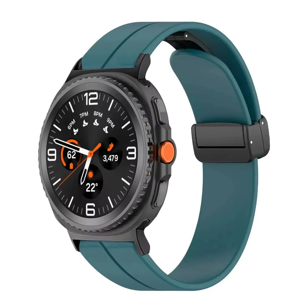 حزام سيليكون رياضي لساعة سامسونج جالاكسي 8 44 ملم 40 ملم 8 كلاسيكي 46 ملم سوار معصم مريح لساعة جالاكسي الترا 2025 47 ملم