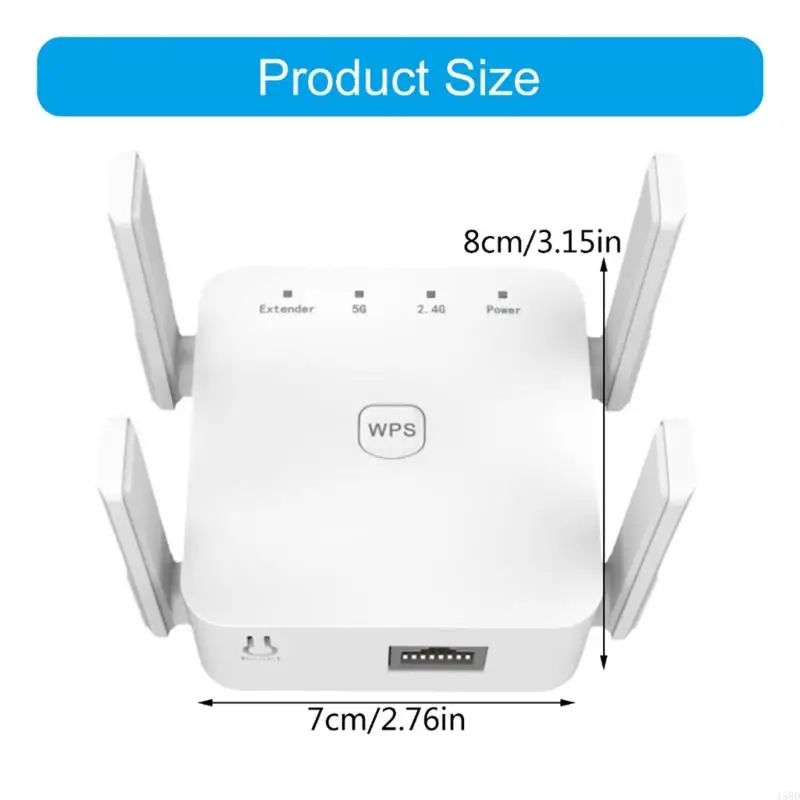 300 Мбит / с Wi -Fi Extender Wi -Fi Wi -Fi Extenders с 4 внешней антенной для дома 45BD