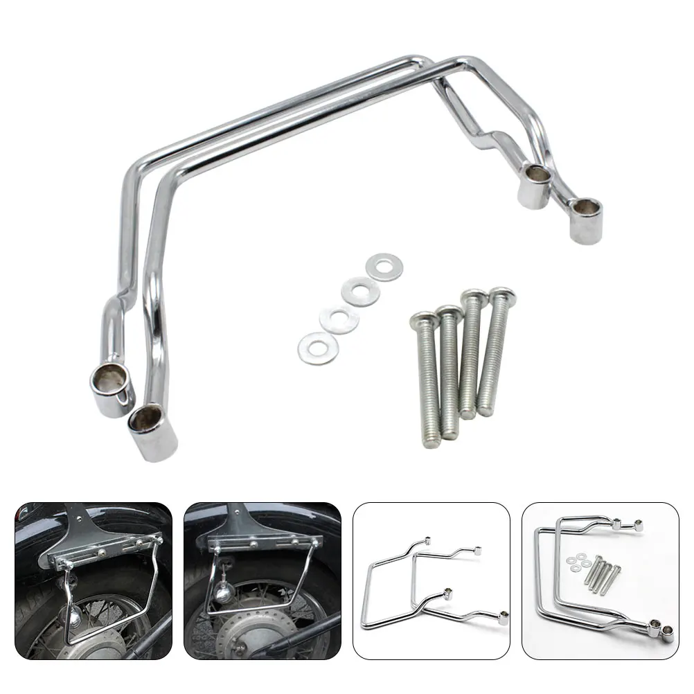 

Motorcycle Saddlebag Mount Bracket Side Bag Brackets Accessories Sturdy Material Easy Install Long Use Motorcycle Attachment