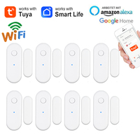 Tuya WiFi Door Open Detector Smart Window Sensor Smart Life APP Real-Time Alerts Home Anti-theft Security Alarm Support Alexa