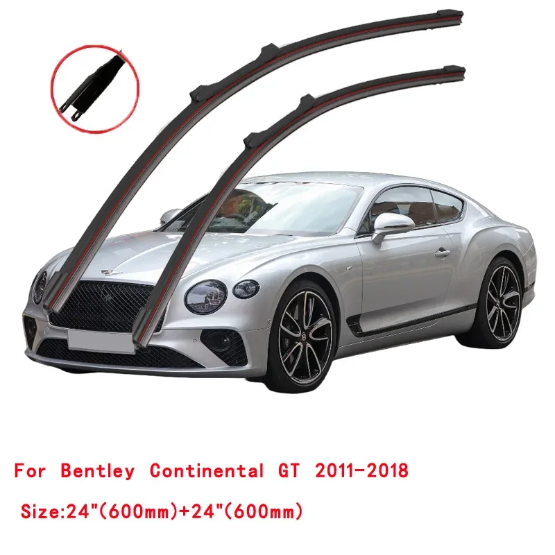 For Bentley Continental GT 2003-2018 Car Windshield Wiper Blade Front Windscreen Brushes Washer Accessories Replacement Parts