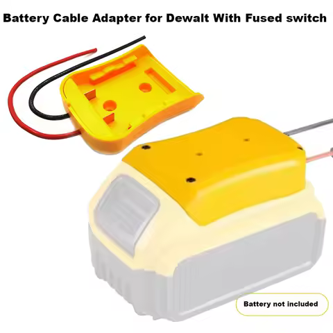 1PCS 20V Battery Adapter for Dewalt Power Wheel Battery Adapter Battery Converter Wire with Fuse Connector
