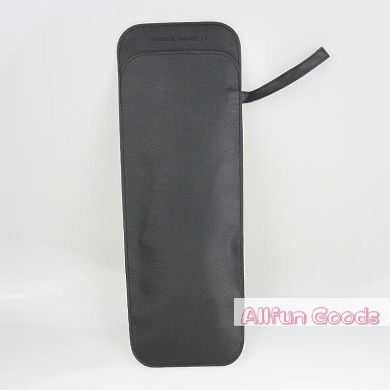 Funda para Paraguas de Cuero PU Negra [TG835], Funda Protectora Impermeable Portátil para Guardar Paraguas, Bolsa para Paraguas