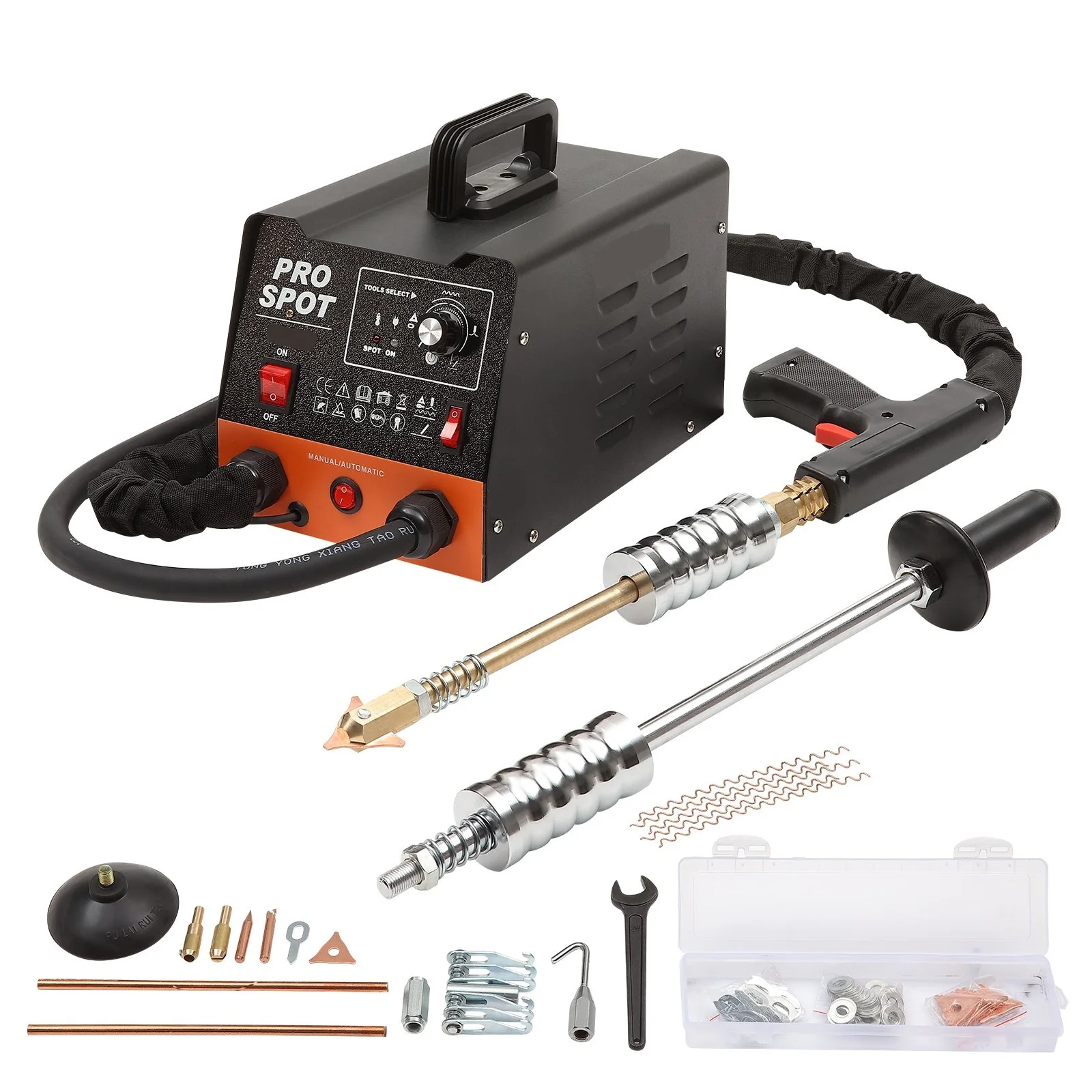 3KW Stud Spot Welder Stud Welder Dent Repair Kit Dent Puller with 6 Welding Modes Auto Body Spot Welding Machine For Car Repair