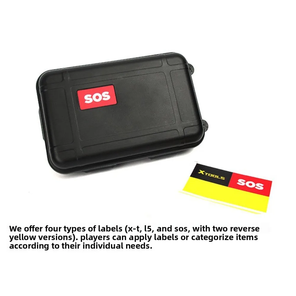 Caixa de kit de sobrevivência ao ar livre da ferramenta edc, caixa selada à prova de choque, resistente à pressão e à prova d'água, caixa de armazenamento de sobrevivência na selva