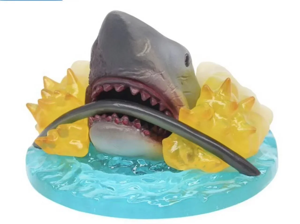 Genuine Gacha Scale Model Great White Shark Theater Props Shark Doll Cute Tabletop Decoration Action Figure Toys