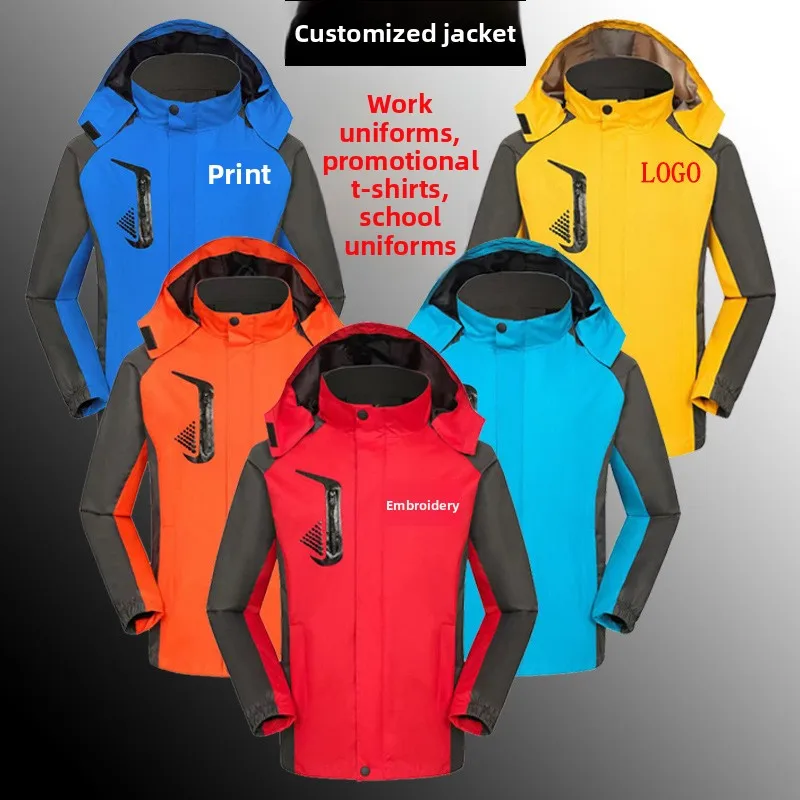 حجم كبير في الهواء الطلق المرأة رقيقة يندبروف مقاوم للماء الدفء الصوف عمال سترة تخصيص شعار التطريز المألوف St...