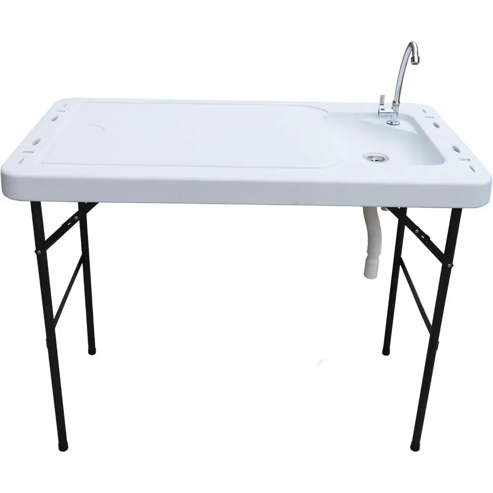 

Customizable Fish And Game Cleaning Table With Sink And Folding Legs