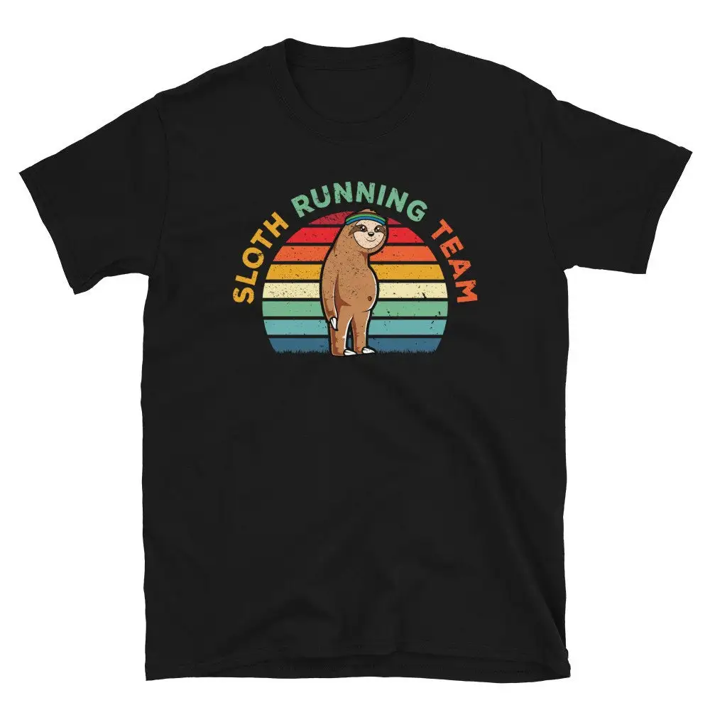 Funny Running T Shirt Runner s Sloth Lover Triathalon Training 5K 10K 15K 20K Marathon Gag