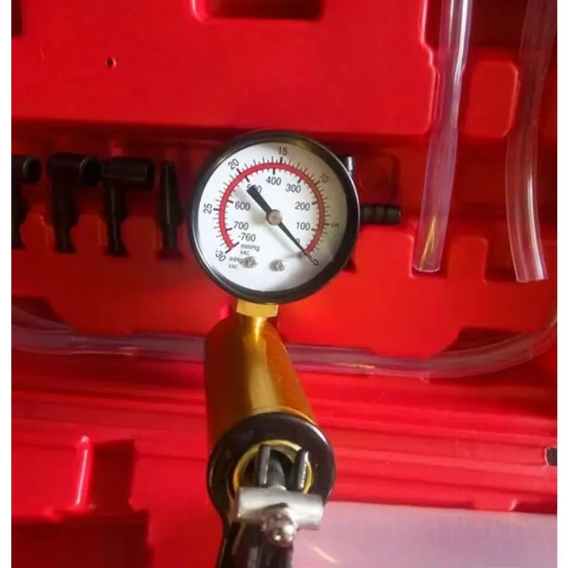 

Handheld Brake Bleeder Vacuum Pistol Pump Kit 2-in-1 Car Auto Motorbike Fluid Reservoir Tester with Brake Bleeder Adaptor