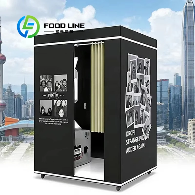 Customize Passport Photo Booth Software Logo Shell PhotoBooth Vending Machine Remote High Technology Supplier