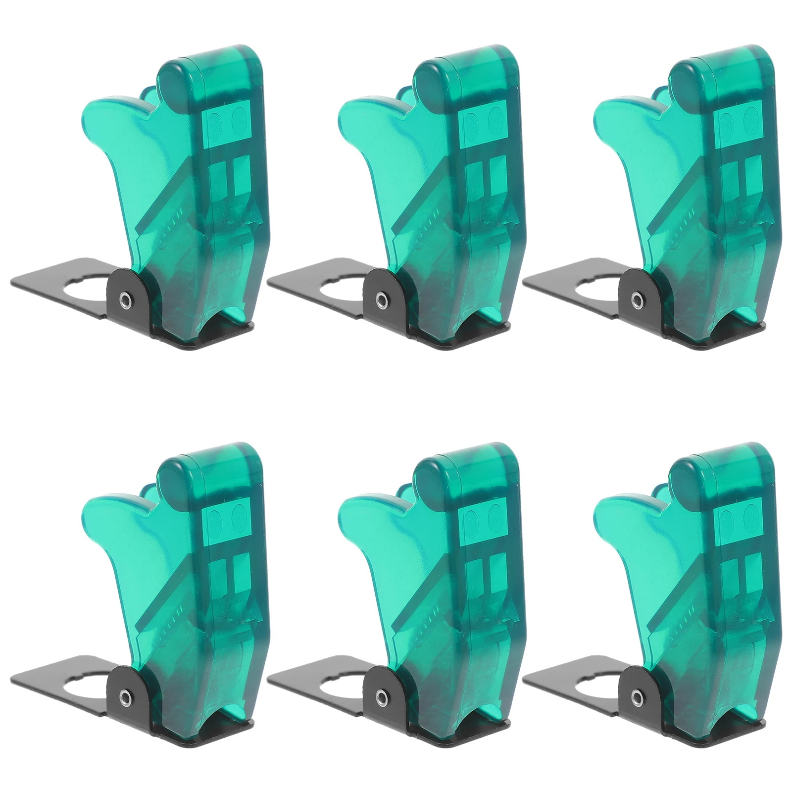 

6 Pcs Protector Dust-proof and Waterproof Switch Cover Small Toggle Cap Plastic Plate