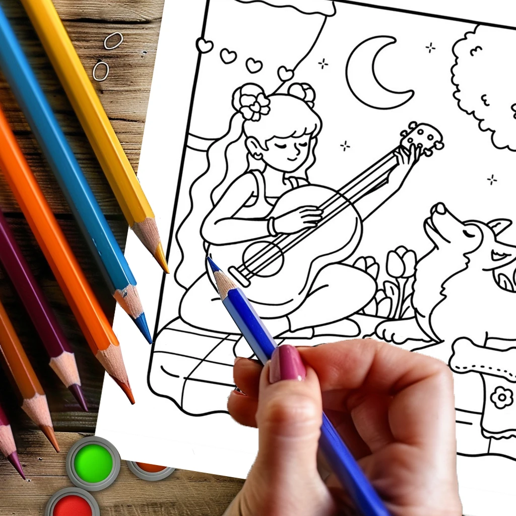 28 صفحة كتاب تلوين الكلاب البنات للبالغين |   كتاب التلوين، لوازم الرسم لعيد الميلاد وعيد الشكر