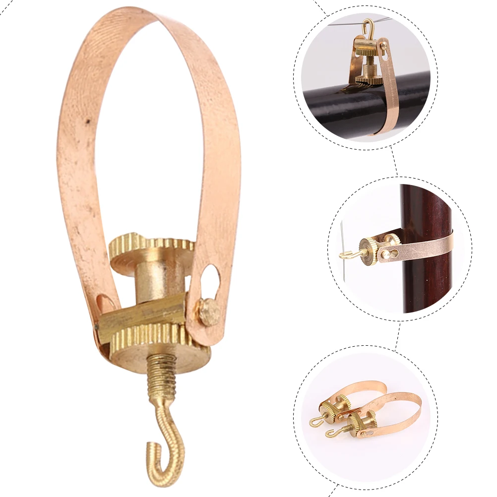 

4pcs Professional Erhu String Tuners Metal Adjustable Chord Fixer Improved Sound Practical Accessories Replacement Parts For