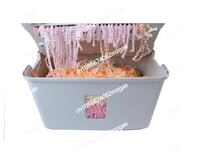 New Design Small Size Crinkle Cut Paper Shredder Machine, Compact Home Office Strip Cut Shredder for Secure Documents