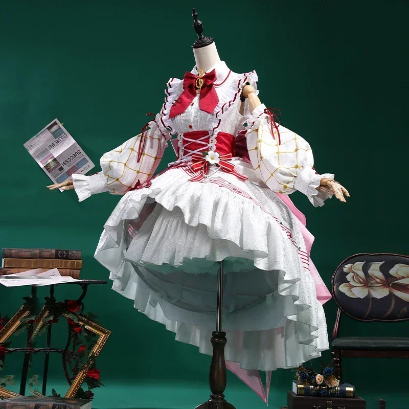 

Miku 15th Anniversary Cosplay Costume Pink Cute Lolita Princess Dress Suit Vocaloid Miku Uniform Christmas Carnival Clothes