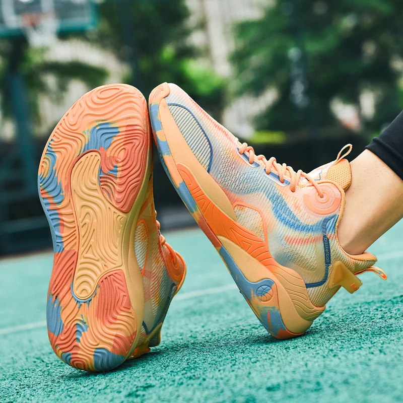 

Original Brand Men Basketball Training Shoe Top Quality Boy Gym Basketball Boot Designer Wearable Mid Top Basketball Shoe 39-48