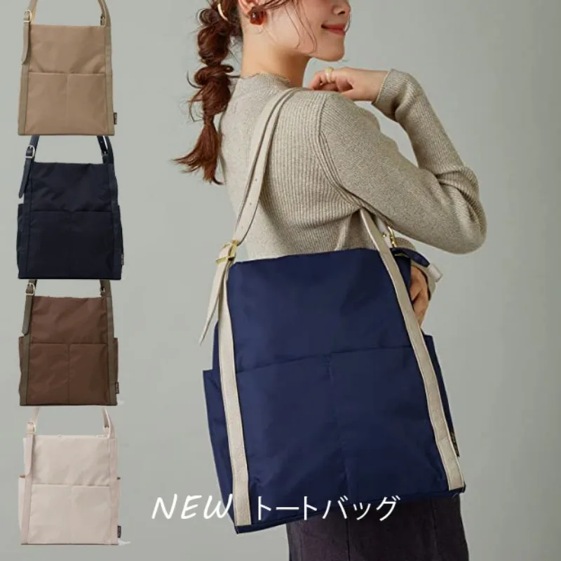 

[Premium] Women Toto Bag Nylon Fashion Solid Color Travel Shopping Casual Female Handbag Street Trend