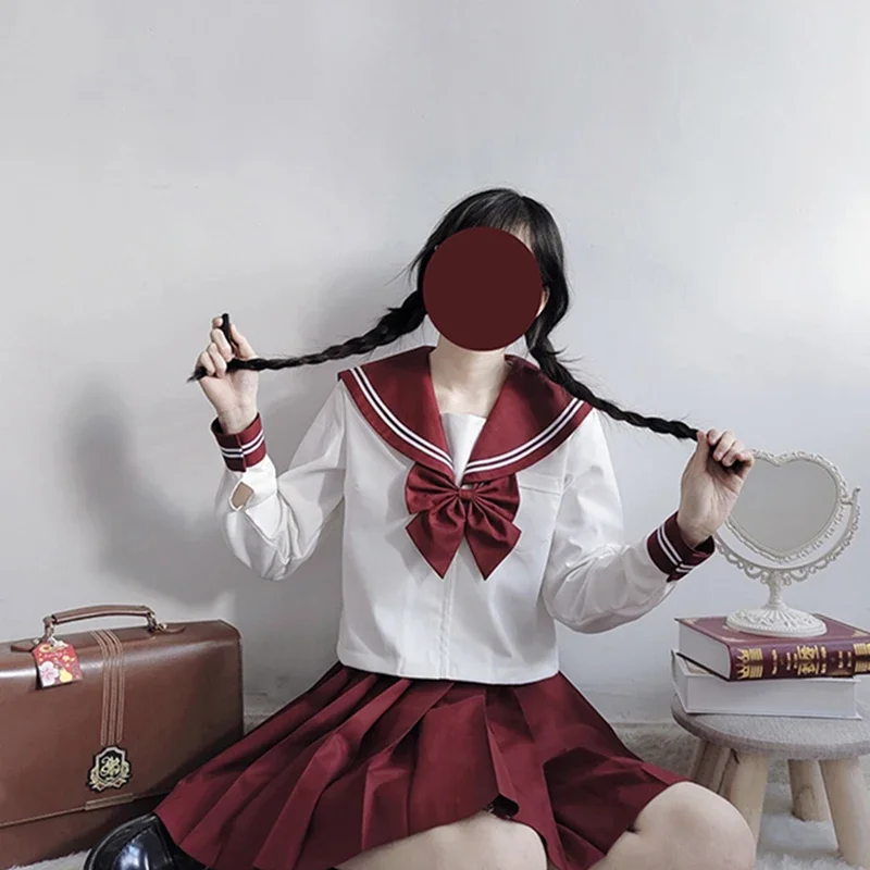 日本の制服,女の子のための緑の衣装,セクシーなjkスーツ,セーラージャケット,プリーツスカートスーツ,S-XXL