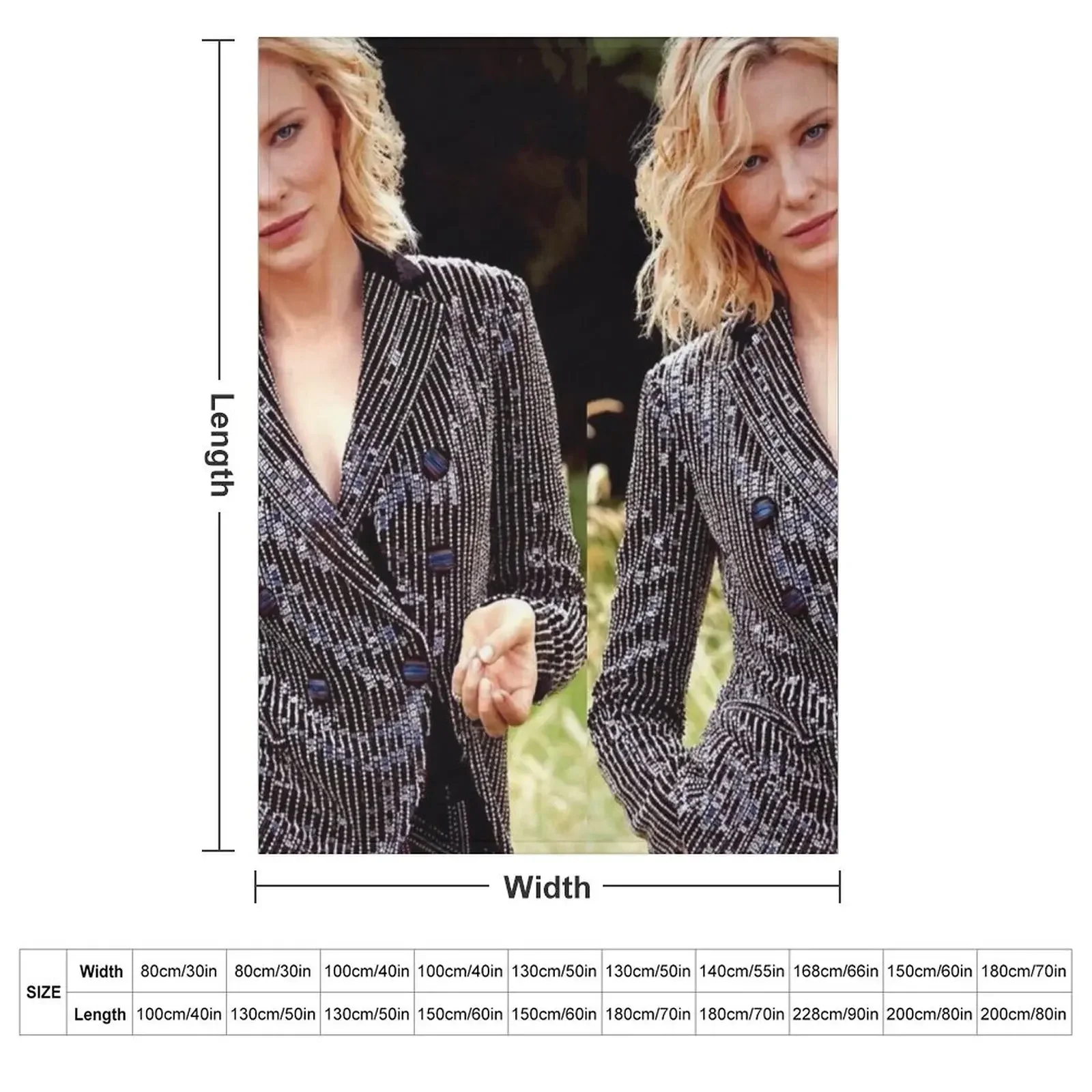cate blanchett aesthetic Throw Blanket for winter cosplay anime wednesday Luxury St Blankets