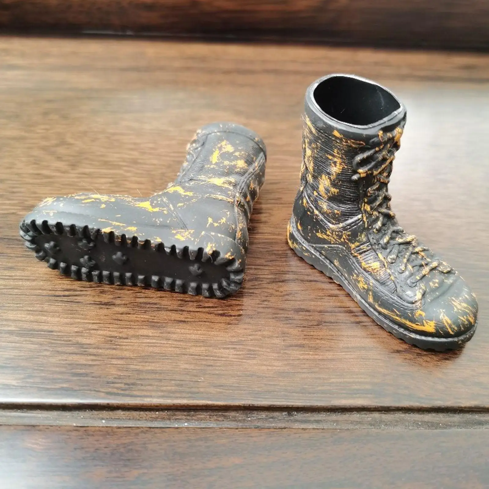 1/6 Schaal Mannelijke Laarzen Werklaarzen Ronde Neus Wandelschoenen Simulatie Veterschoenen voor Verzamelfiguren Schoeisel Klassiek Casual Trendy