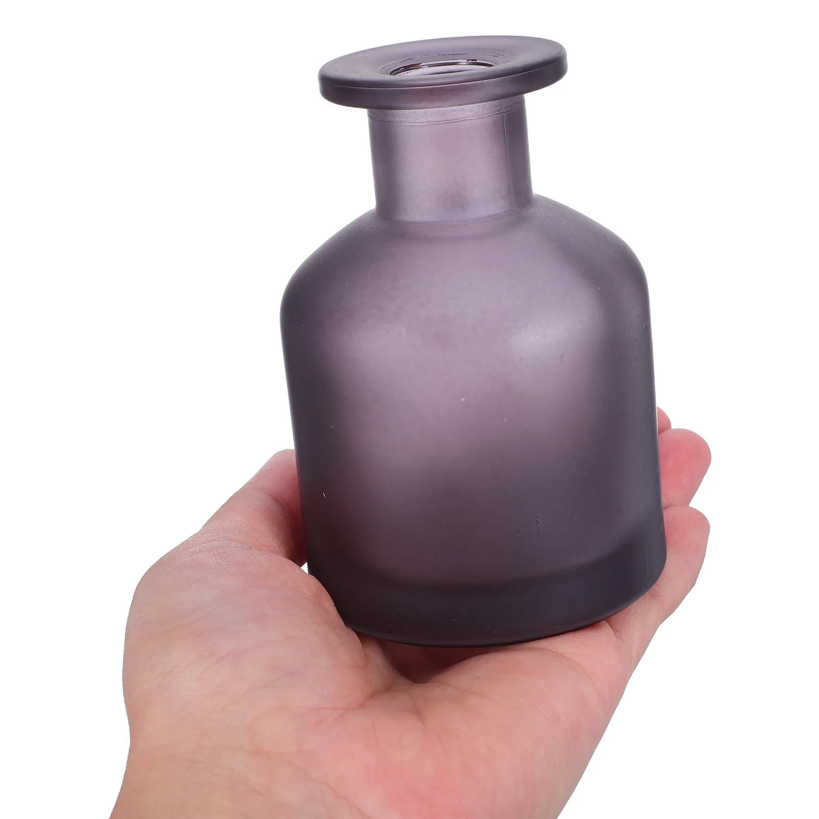 Glass Reed Diffuser Bottle Cylinder Shape Refillable Empty Reed Diffuser Container Decorative Essential Oil Bottle