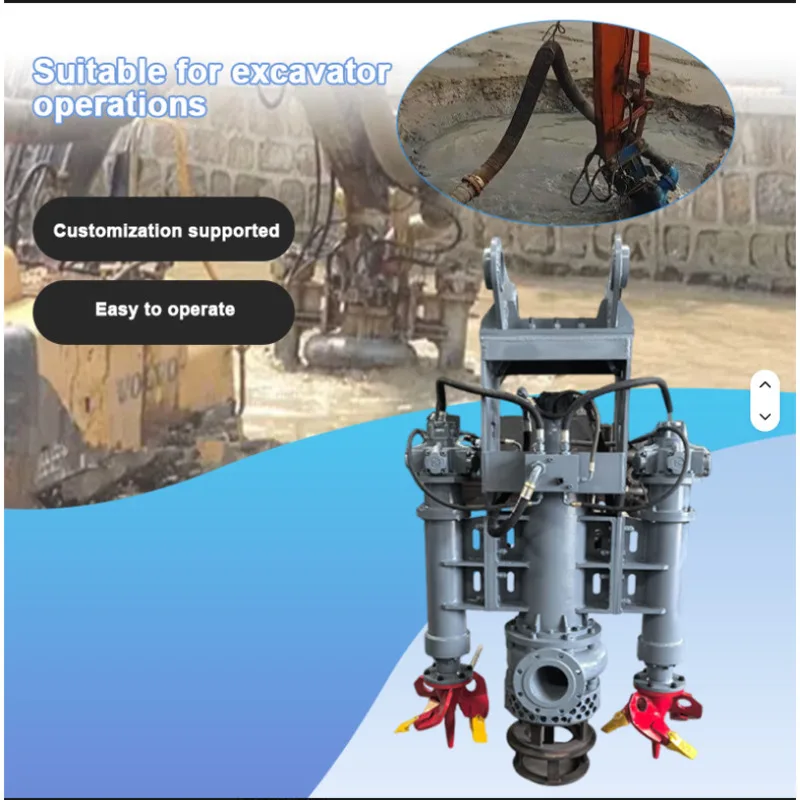 Submersible Hydraulically Driven Vertical Slurry Pumps Are Used to Transport Slurry and Are Suitable for Dredging Operations