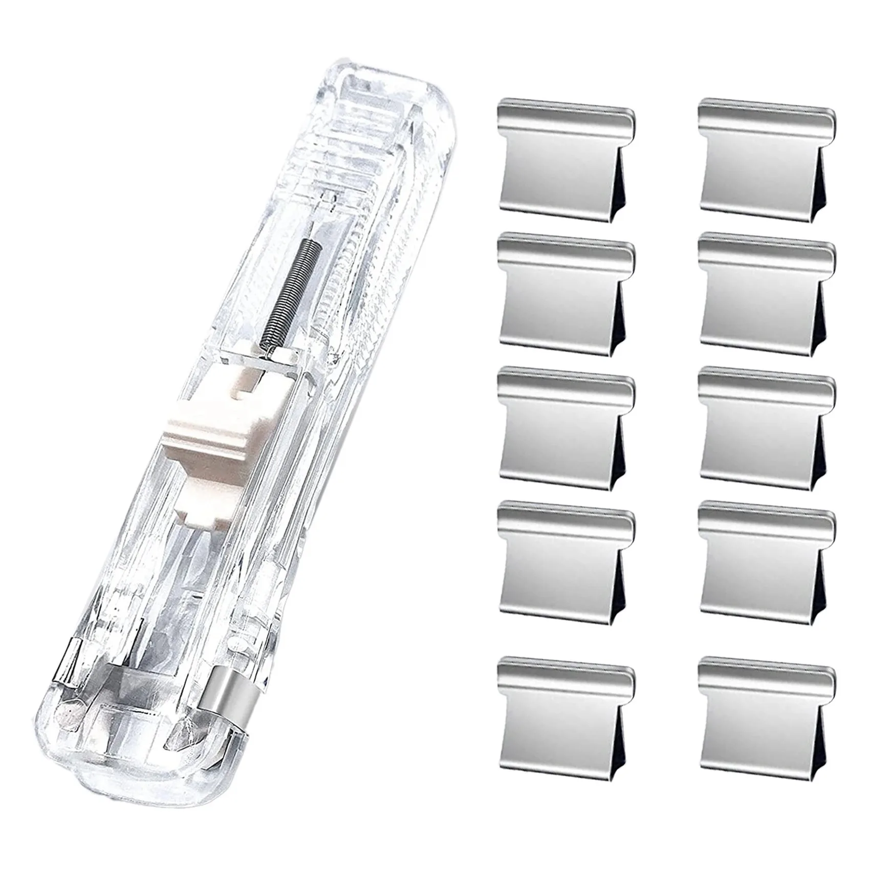 2X Office Supplies Push Stapler School Supplies For College Students Mini Stapler Staplers For Desk Small Stapler Set