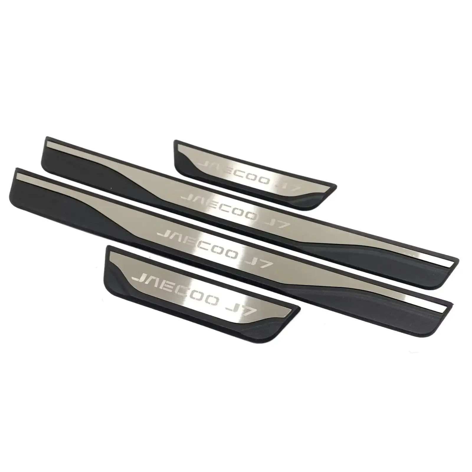 

For CHERY JAECOO J7 2023 2024 Steel Plastic Door Sill Kick Scuff Plate Protector Cover Trims Guard Pedal Car Styling Accessories