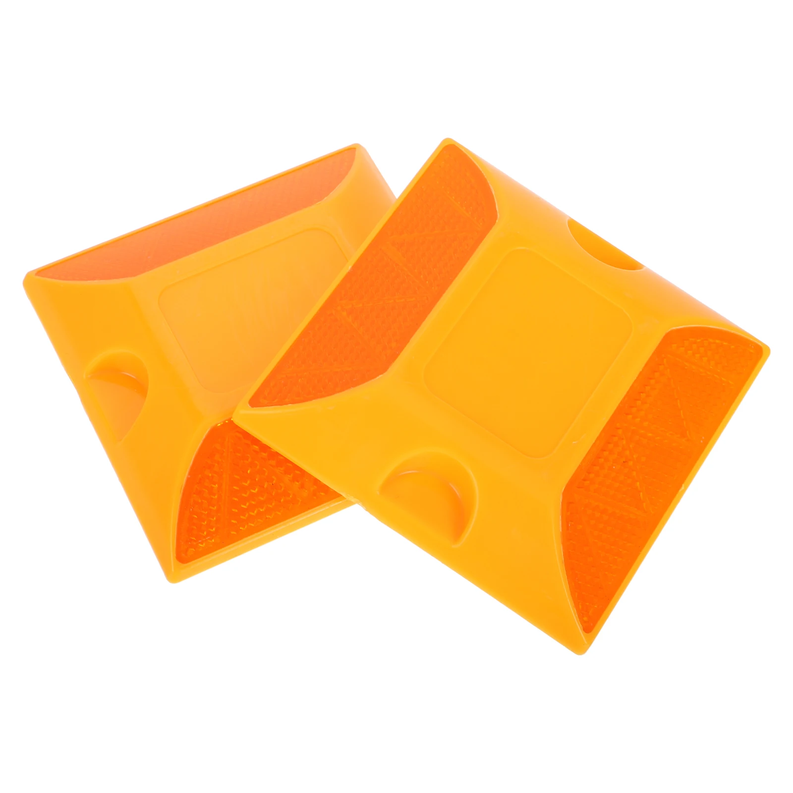 

2pcs Aluminum Driveway Pavement Markers Enhanced Visibility Durable For High Traffic Outdoor Safety Use Road Reflectors Spike
