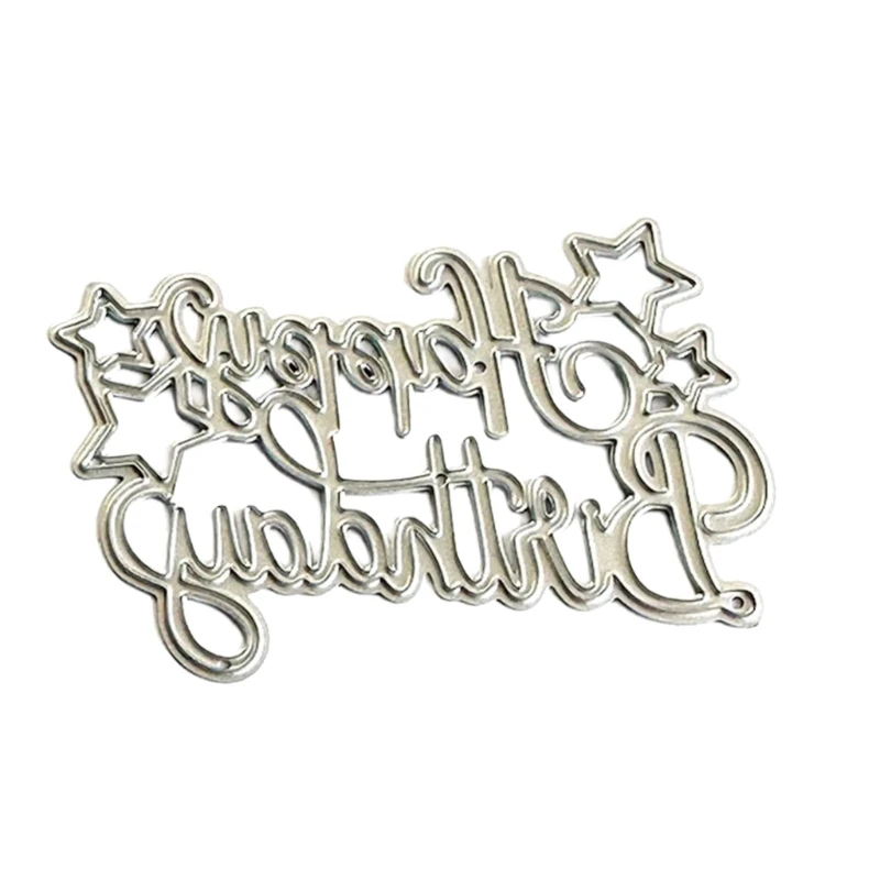 

Happy Birthday Letter Die Cut Metal Embossing Cutting Dies Templates For Card Making Scrapbooking Journal Photo Album