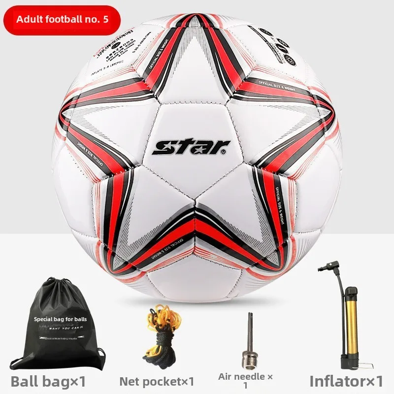 Tamanho padrão 5 tamanho 4 bola de futebol profissional ao ar livre esportes jogo bolas treinamento sem costura material do plutônio alta qualidade