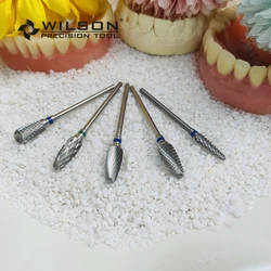 Pieza De Baja Velocidad Dental Strawberries Tungsten Carbide Burs for Trimming Plaster/Acrylic/Metal