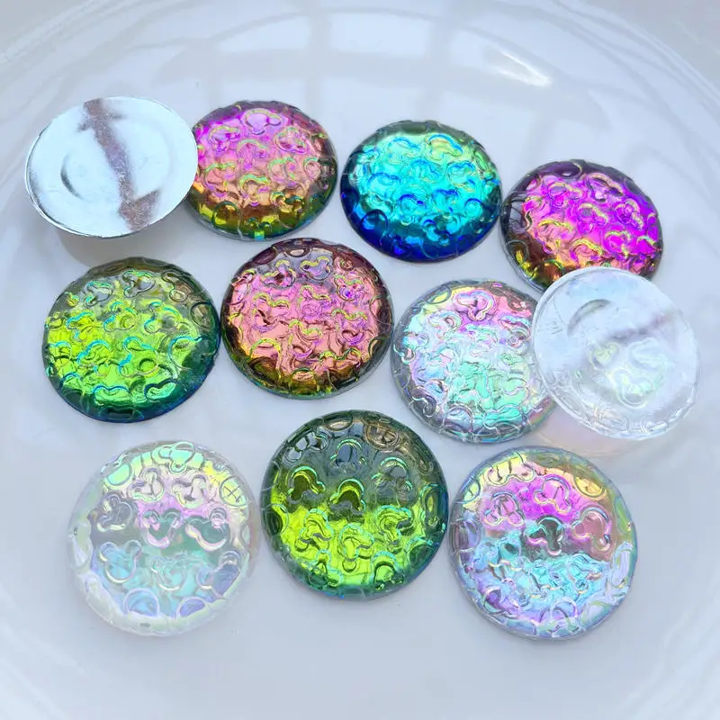 Super bright 35mm round rhinestone diy jewelry production decoration gem handicraft decal aboriginal decoration 10pcs/lot