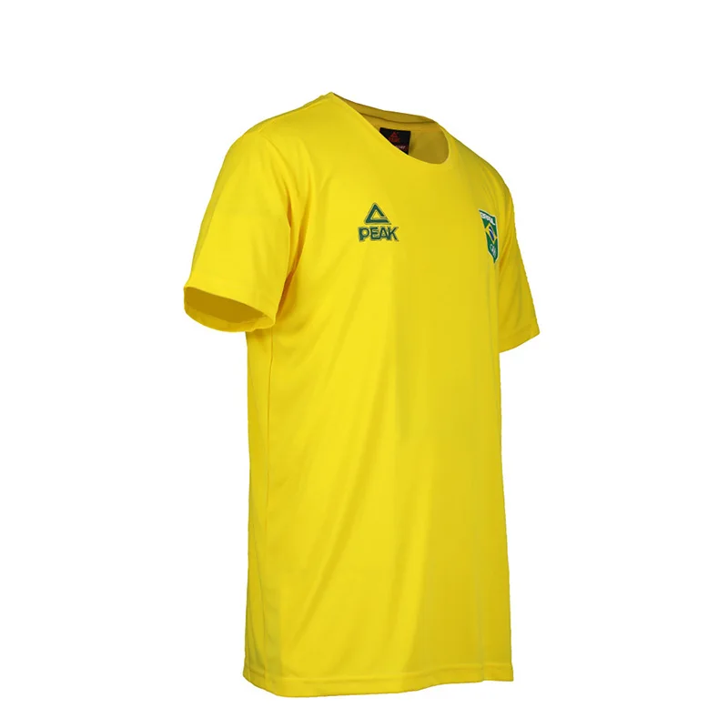 PEAK-camiseta de compressão de secagem rápida para homens, camiseta esportiva corrida, camiseta de ginástica, tops de fitness, musculação e treino, camiseta curta, unissex, 2020