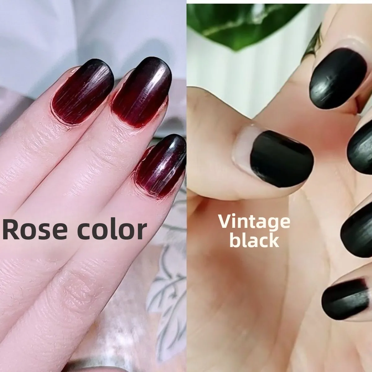 30g Natural Plant Henna Nail Dyeing Powder for Long Lasting Dry Rose Wine Red and Black Colors with Easy for Vibrant Manicure