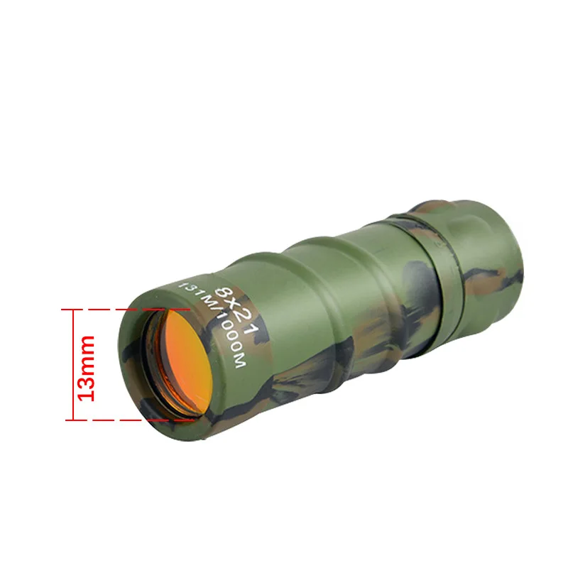 8X21Mini Portable Monocular Telescope, High Magnification, High-definition Sightseeing Telescope, Universal for Outing