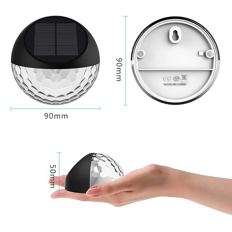 4 قطعة أضواء السياج الشمسية، في الهواء الطلق بارك فناء الجدار الديكور أضواء المناظر الطبيعية، أضواء سياج الدرج سطح السفينة