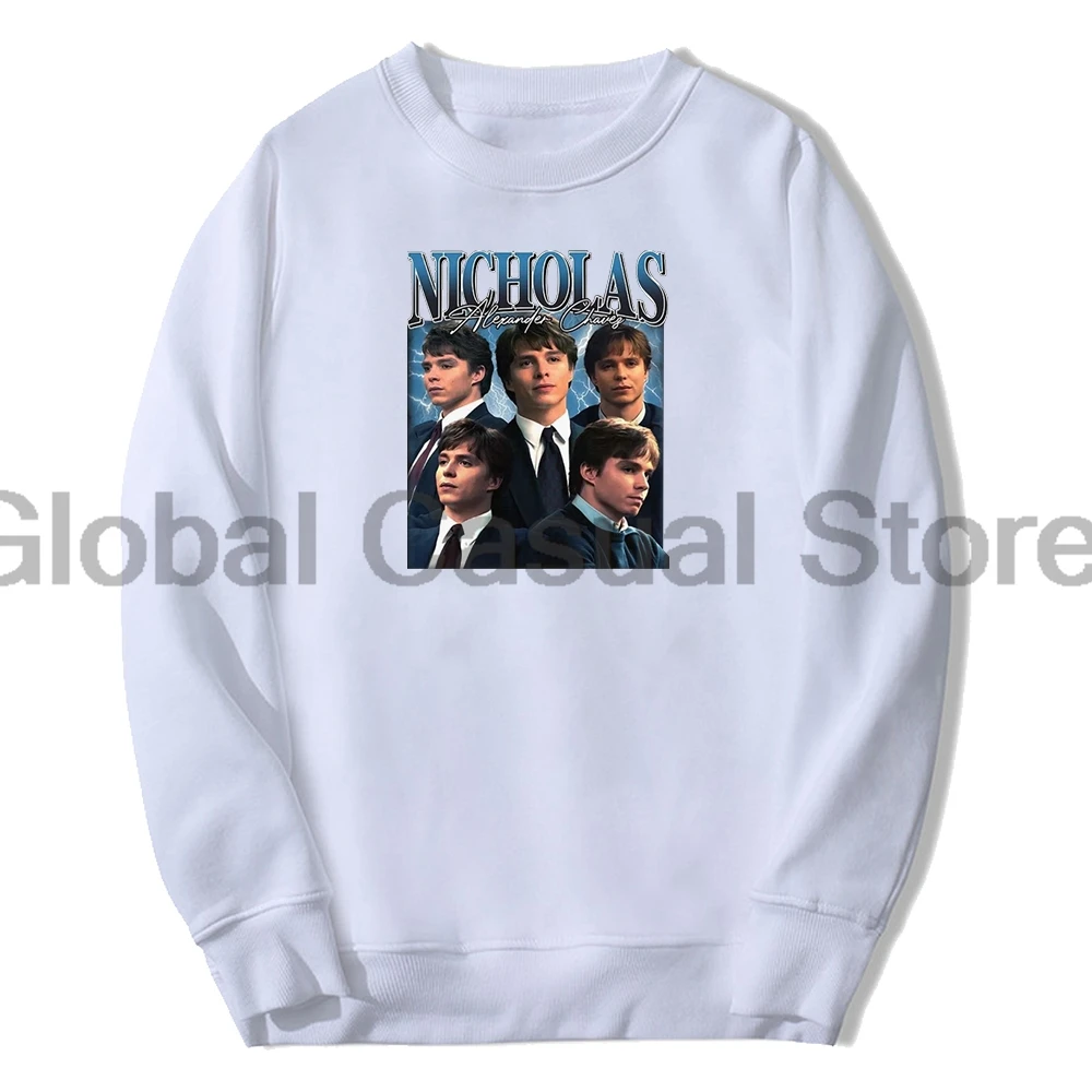 Nicholas Chavez Vintage Graphic Unisex Long Sleeve Casual Streetwear Women Men Sweatshirt Fashion Clothes