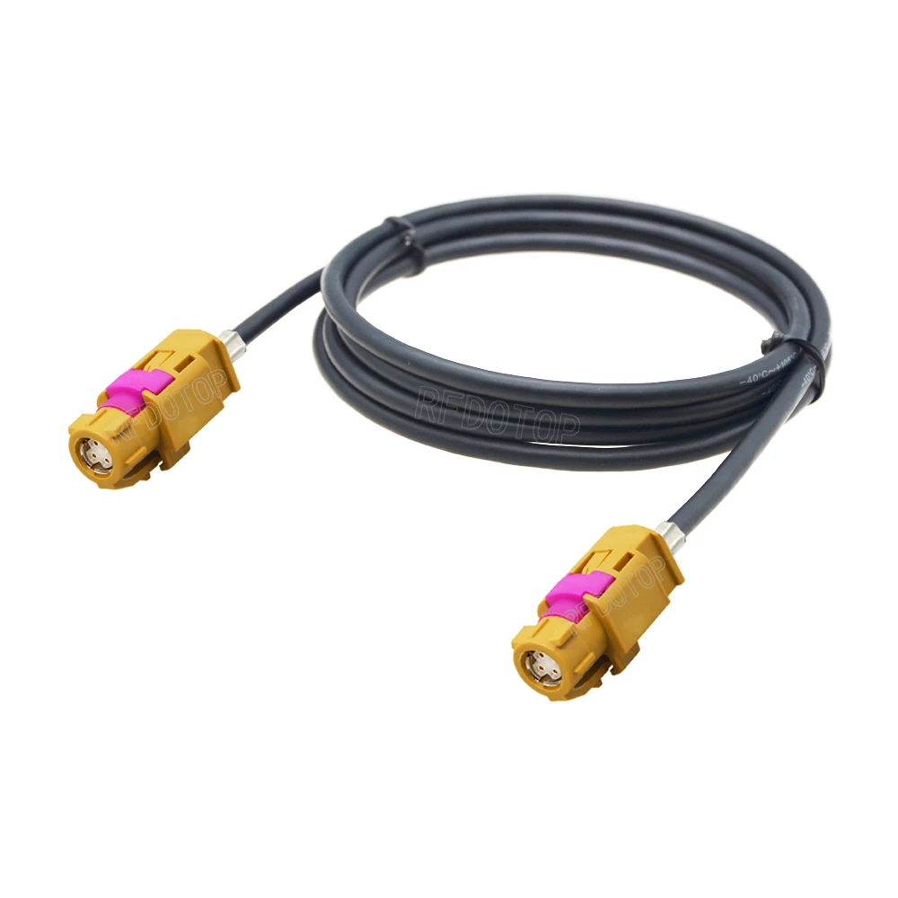 New HSD LVDS Cable USB Electric Code K Type 4Pin HSD Male to Female Jack Connector 535 4-Cores Cable for Benz BMW Audi Tesla VW