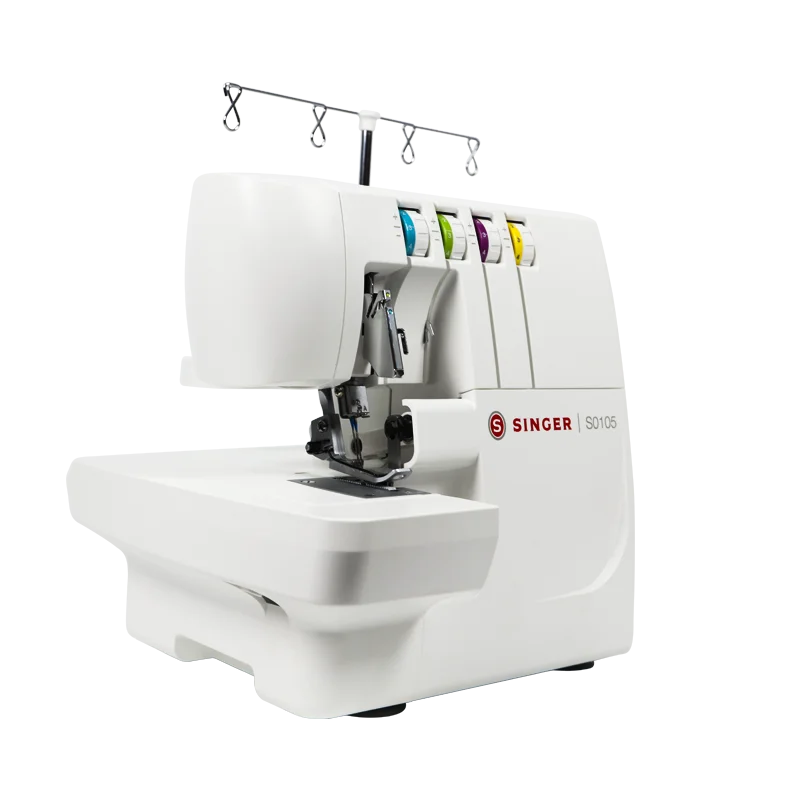 Singer Overlock Sewing machine S0105 Edging Portable Heavyduty With Pedal Household Electric 2/3/4 Thread