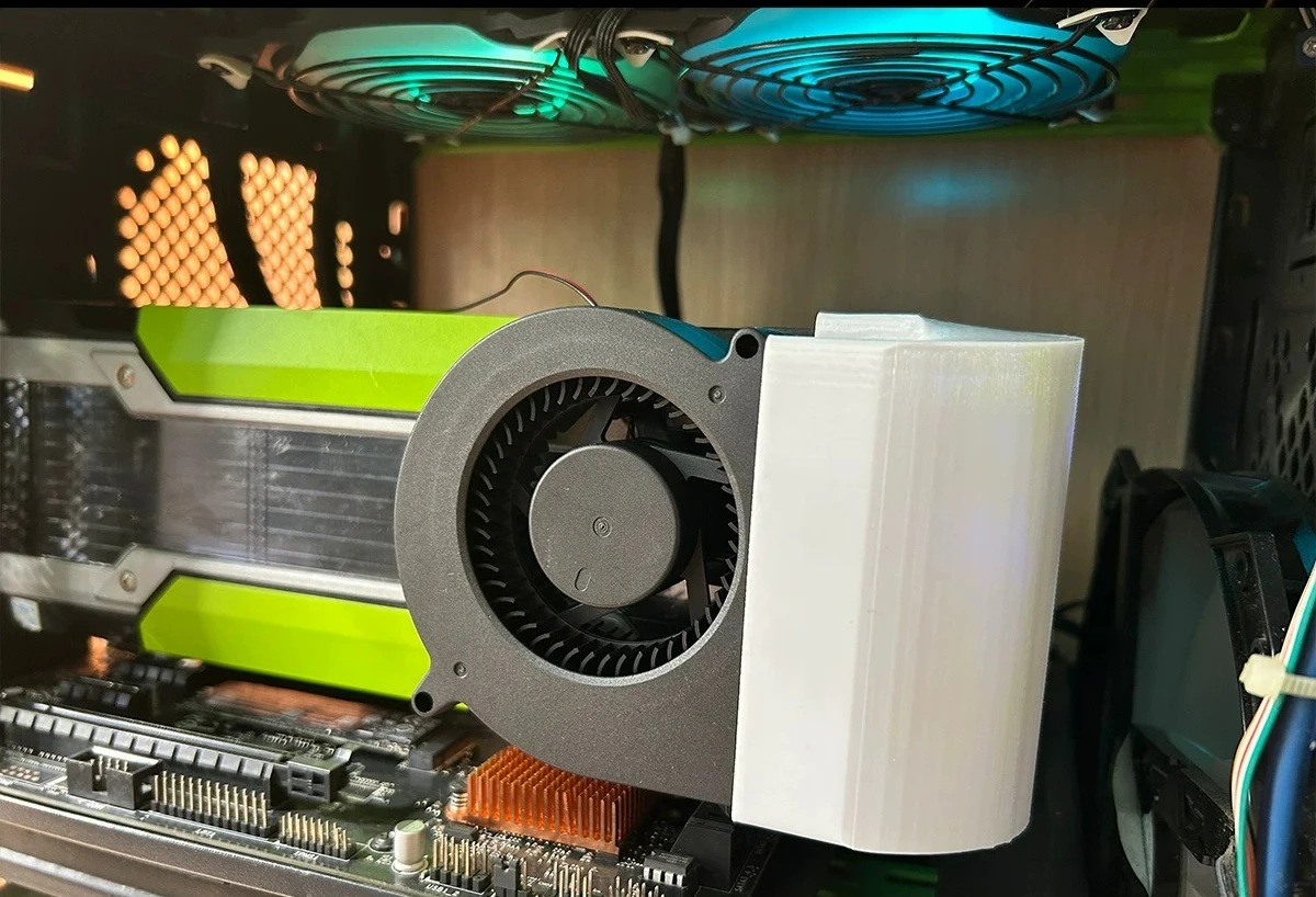 New 90mm U-shaped Short Turbo Cooling Fan for NVIDIA for Tesla V100 P100 P40 M40 K80 GPU