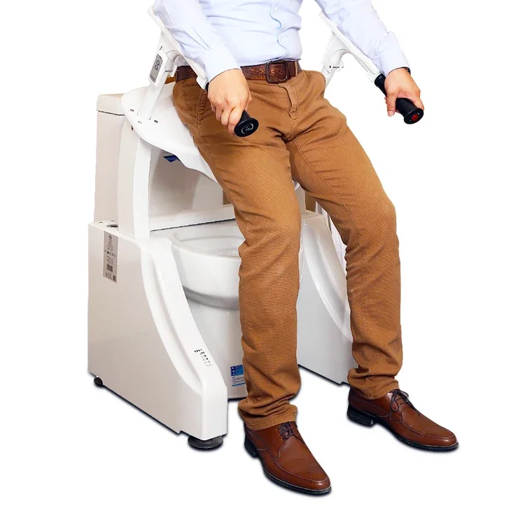 Bathroom Commode Chair Electric Toilet Incline Lift Is Adjustable Frame Padded Toilet Aid For Elderly Handicapped Disabled