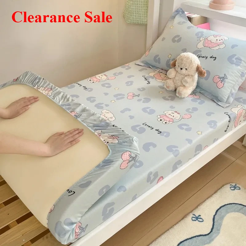 

New cotton printing student dormitory bed hat series anti-mite two-piece set single bed hat comfortable and breathable