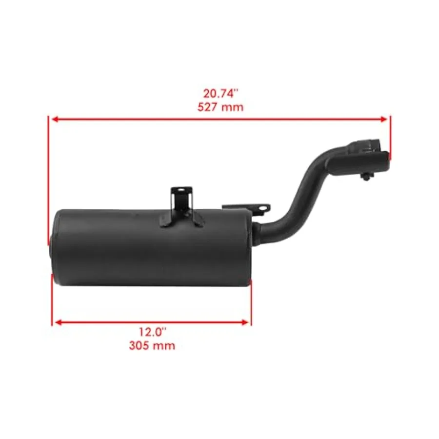 Exhaust Muffler Silencer for Yamaha Raptor 250 YFM250R 20082013 Models HighPerformance Sound Reduction and Enhanced Engine Effi