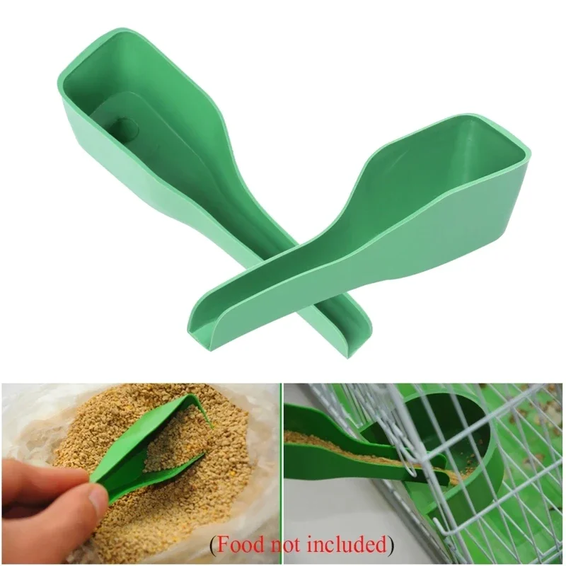 

5Pcs Bird Feeder Parrot Plastic Feeding Spoon Chicken Feed Scoop Food Water Hand Feeder Spoons for Peony Cockatiel Birds Cage