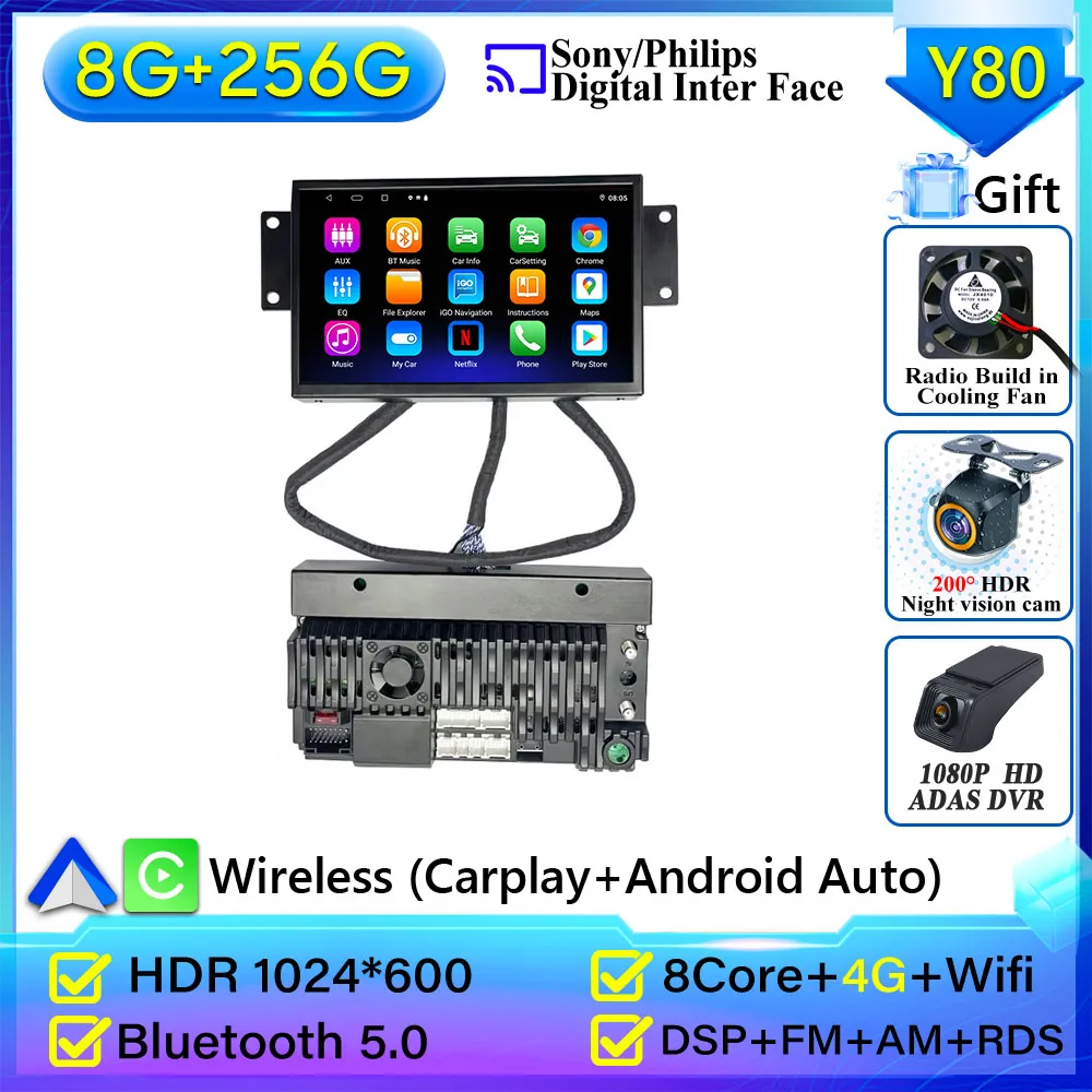 Voor Citroen DS3 C3 Autoradio Navigatie GPS Android Auto Stereo Multimedia Speler Scherm Video Carplay Video Geen 2din DVD