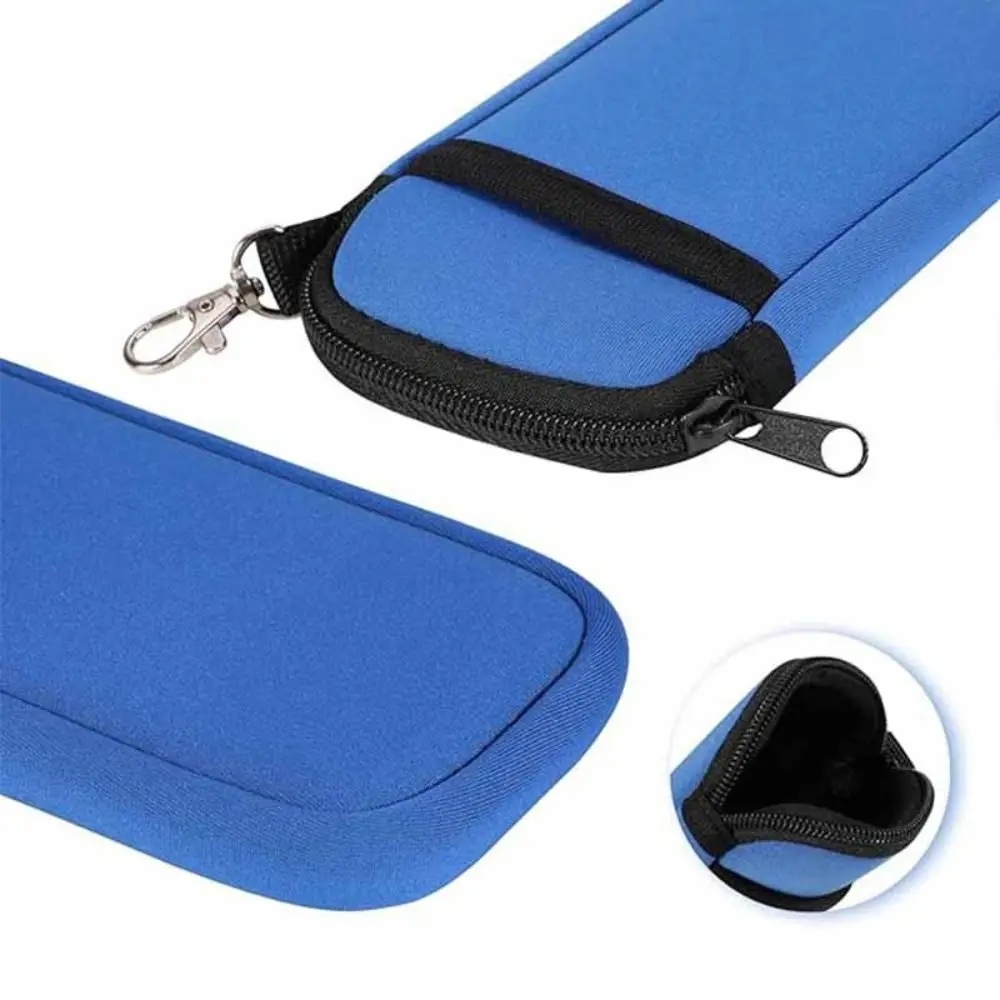 Estuche suave para gafas portátil con hebilla, bolsa para teléfono con cremallera, resistente al desgaste, ultraligera, almacenamiento para teléfono móvil